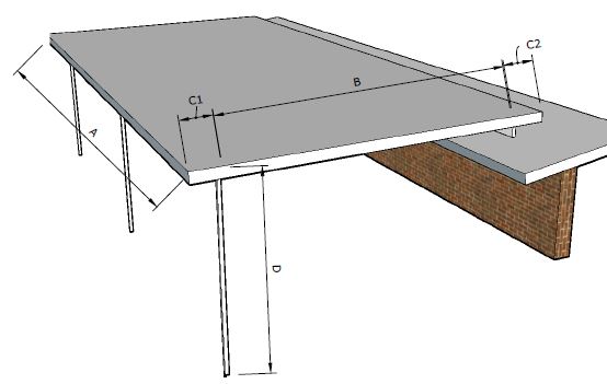 Patio Flyover style installed to house